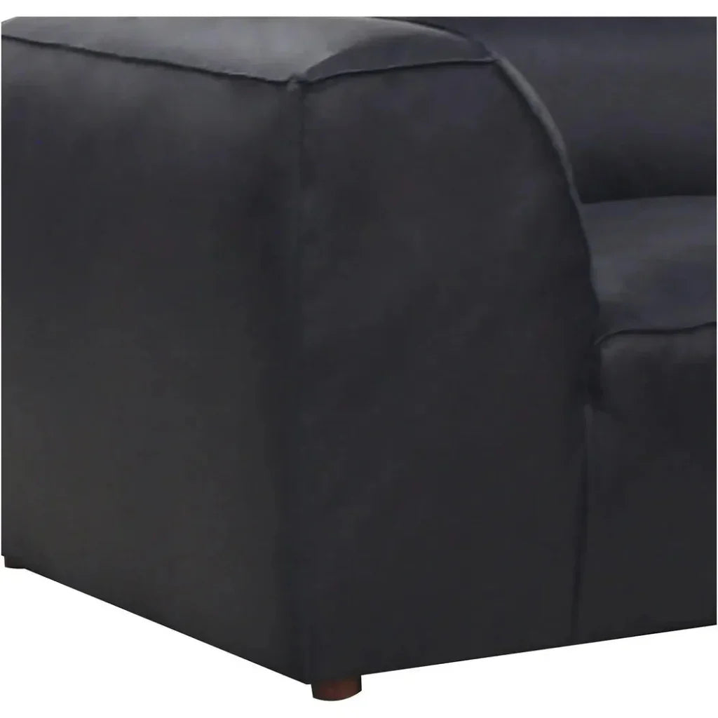 Form Black Corner Chair Modular Unit Convertible-Modular Components-Moe's Home-LOOMLAN