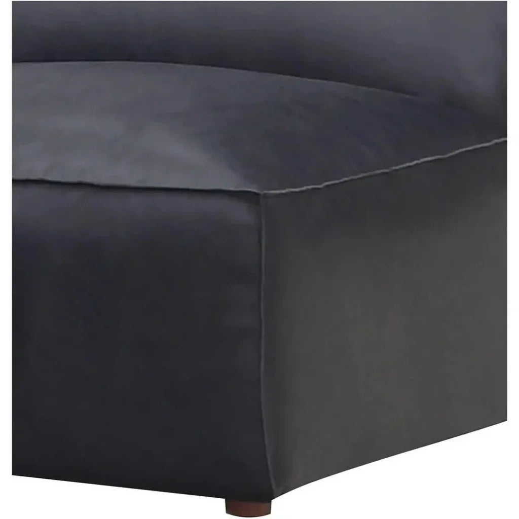 Form Black Modular 5PC Convertible Sectional-Modular Sofas-Moe's Home-LOOMLAN