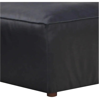 Form Black Modular Couch 3PC Sectional With Ottoman-Modular Sofas-Moe's Home-LOOMLAN