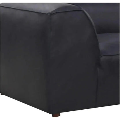 Form Black Modular Couch 3PC Sectional With Ottoman-Modular Sofas-Moe's Home-LOOMLAN