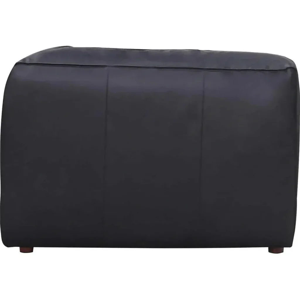 Form Black Modular Couch 3PC Sectional With Ottoman-Modular Sofas-Moe's Home-LOOMLAN