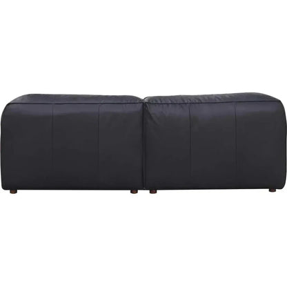 Form Black Modular Couch 3PC Sectional With Ottoman-Modular Sofas-Moe's Home-LOOMLAN