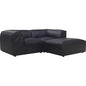 Form Black Modular Couch 3PC Sectional With Ottoman-Modular Sofas-Moe's Home-LOOMLAN