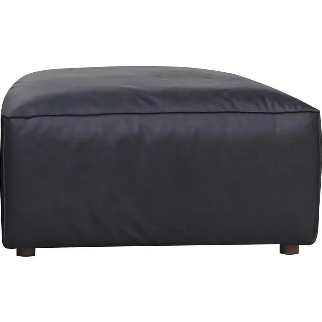 Form Black Modular Couch 4PC Sectional With Ottoman-Modular Sofas-Moe's Home-LOOMLAN
