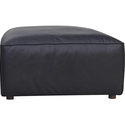 Form Black Modular Couch 4PC Sectional With Ottoman-Modular Sofas-Moe's Home-LOOMLAN