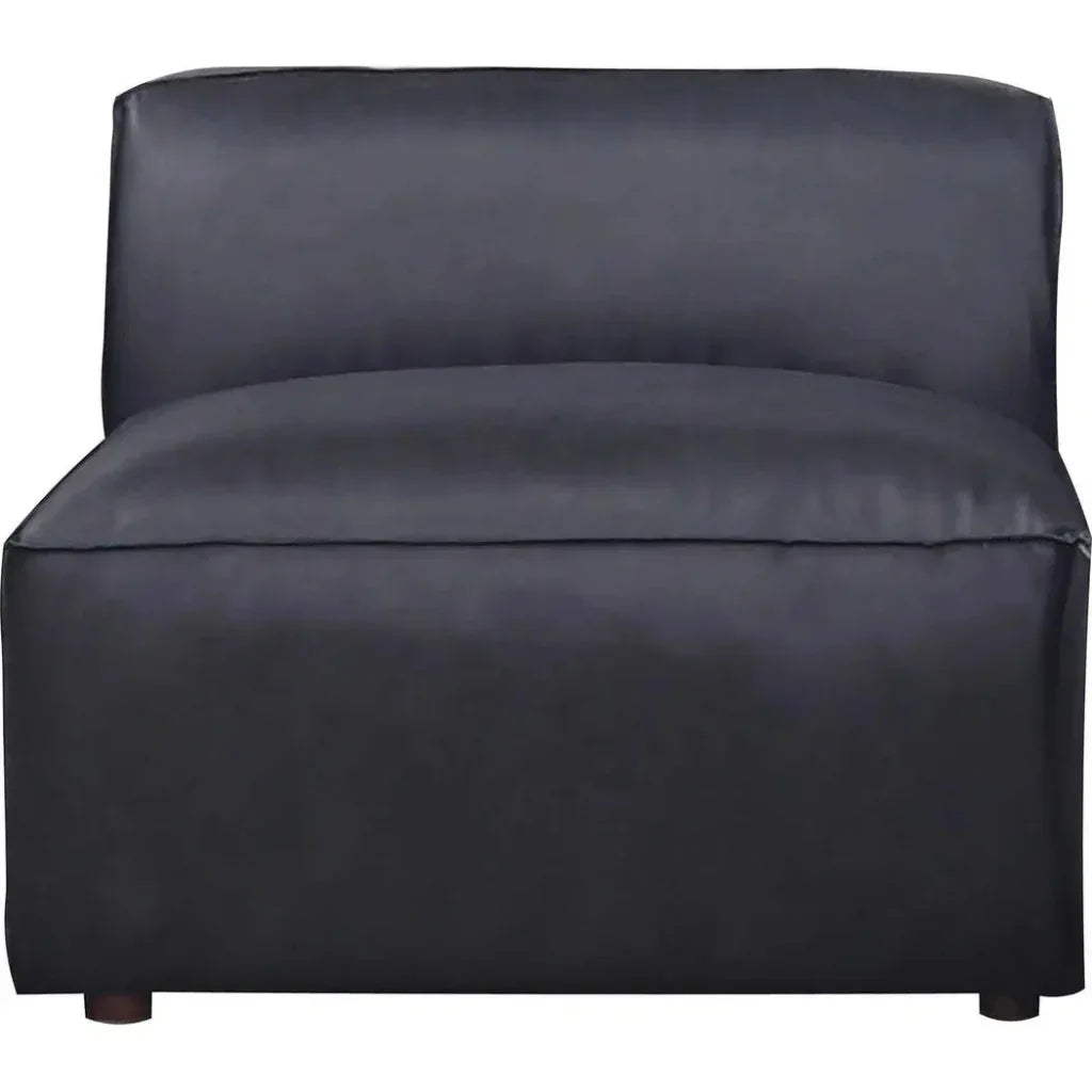 Form Black Modular Couch 4PC Sectional With Ottoman-Modular Sofas-Moe's Home-LOOMLAN