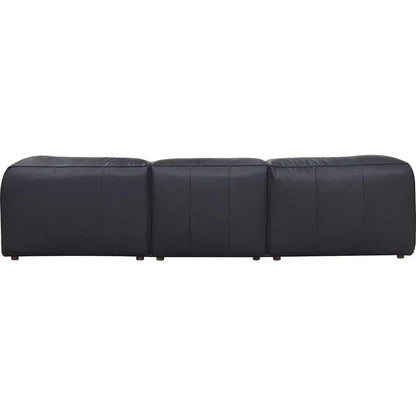 Form Black Modular Couch 4PC Sectional With Ottoman-Modular Sofas-Moe's Home-LOOMLAN