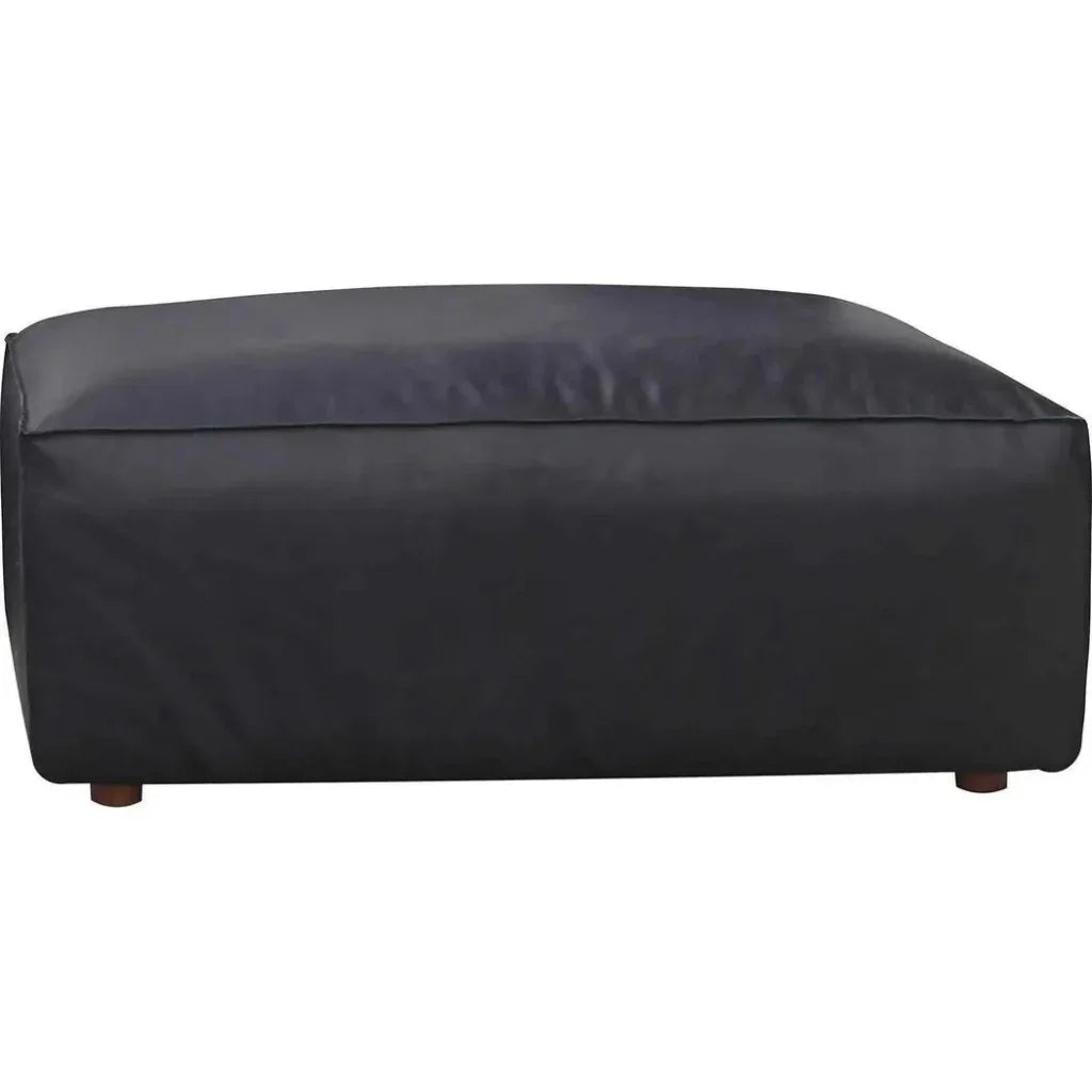 Form Black Ottoman Modular Unit Convertible Sectional-Modular Components-Moe's Home-LOOMLAN