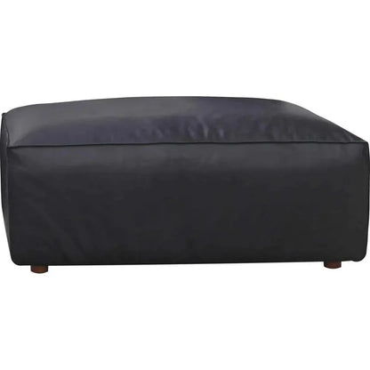 Form Black Ottoman Modular Unit Convertible Sectional-Modular Components-Moe's Home-LOOMLAN