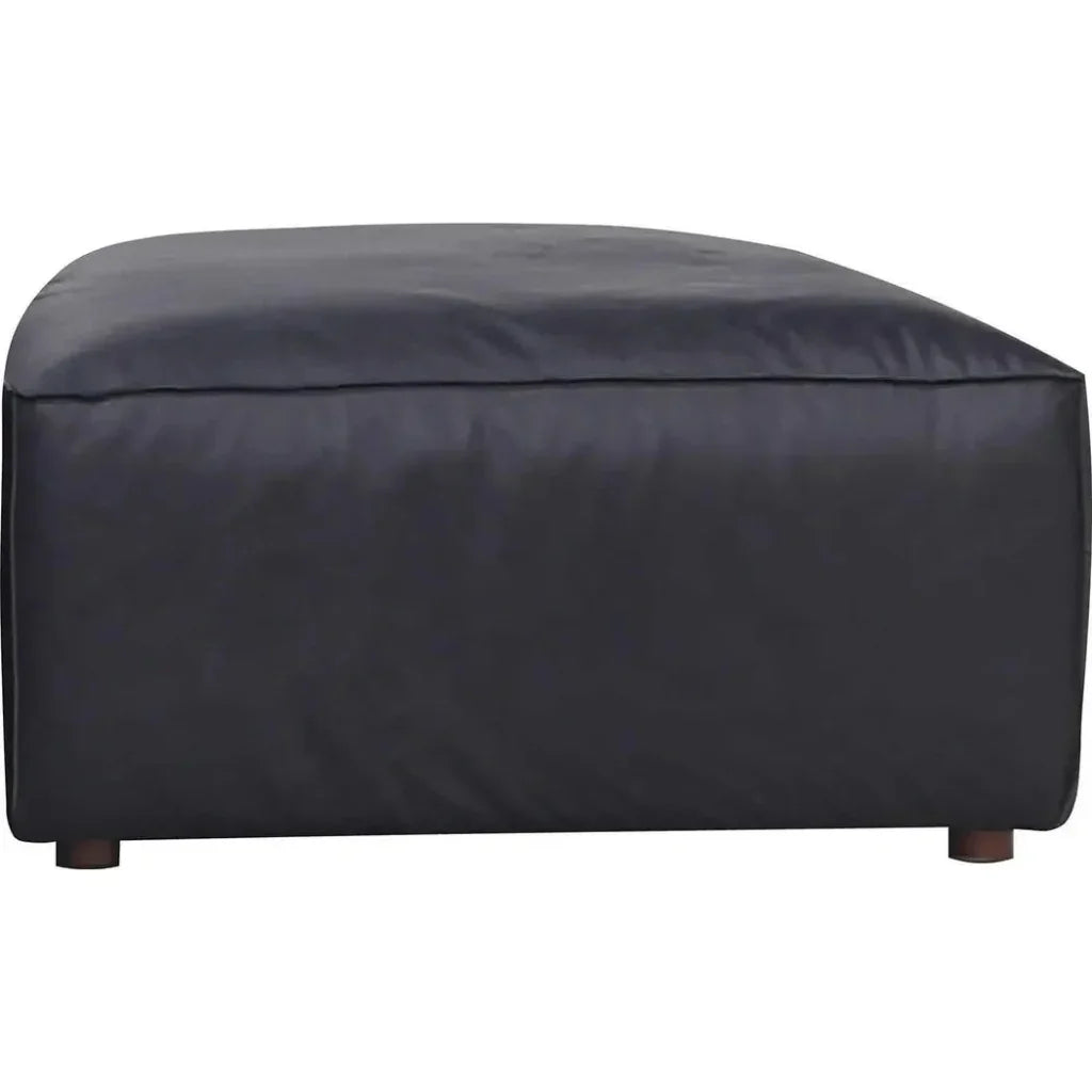 Form Black Ottoman Modular Unit Convertible Sectional-Modular Components-Moe's Home-LOOMLAN
