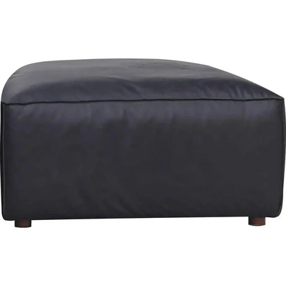 Form Black Ottoman Modular Unit Convertible Sectional-Modular Components-Moe's Home-LOOMLAN