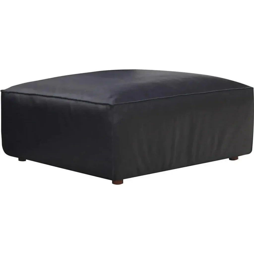 Form Black Ottoman Modular Unit Convertible Sectional-Modular Components-Moe's Home-LOOMLAN