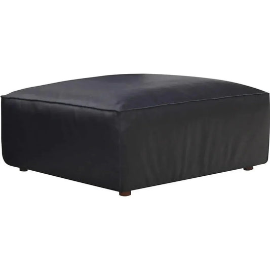 Form Black Ottoman Modular Unit Convertible Sectional-Modular Components-Moe's Home-LOOMLAN