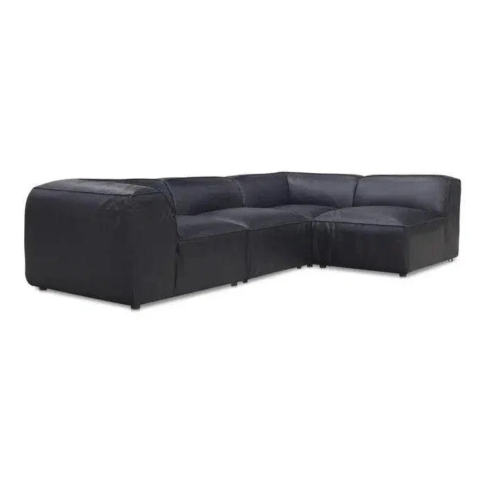 Form Black Slipper Chair Modular Unit Convertible-Modular Components-Moe's Home-LOOMLAN