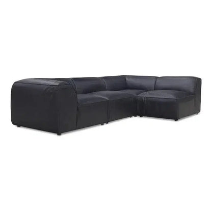 Form Black Slipper Chair Modular Unit Convertible-Modular Components-Moe's Home-LOOMLAN