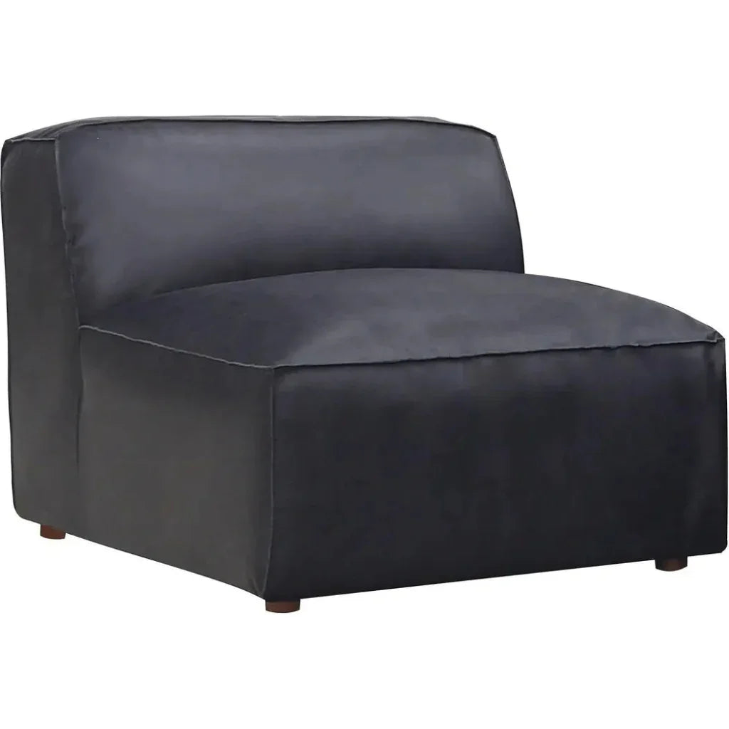 Form Black Slipper Chair Modular Unit Convertible-Modular Components-Moe's Home-LOOMLAN