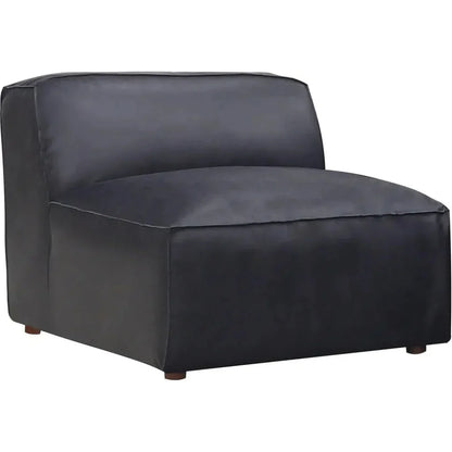 Form Black Slipper Chair Modular Unit Convertible-Modular Components-Moe's Home-LOOMLAN