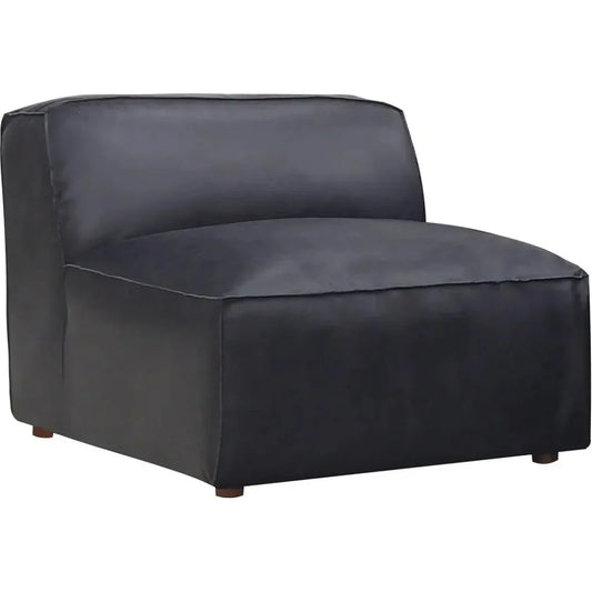 Form Black Slipper Chair Modular Unit Convertible-Modular Components-Moe's Home-LOOMLAN
