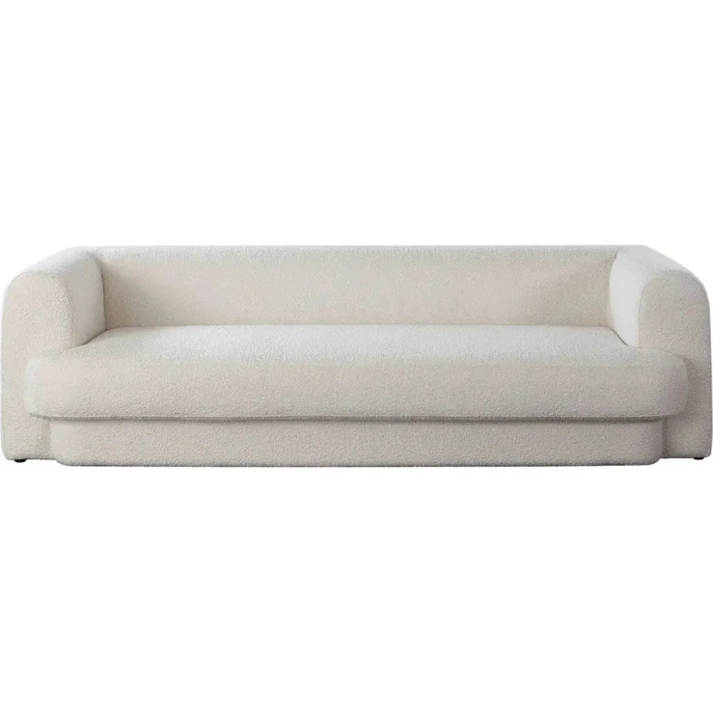 Form Boucle Sofa With 2 Accent Pillow Balls - LOOMLAN - Diamond Sofa - Sofas & Loveseats