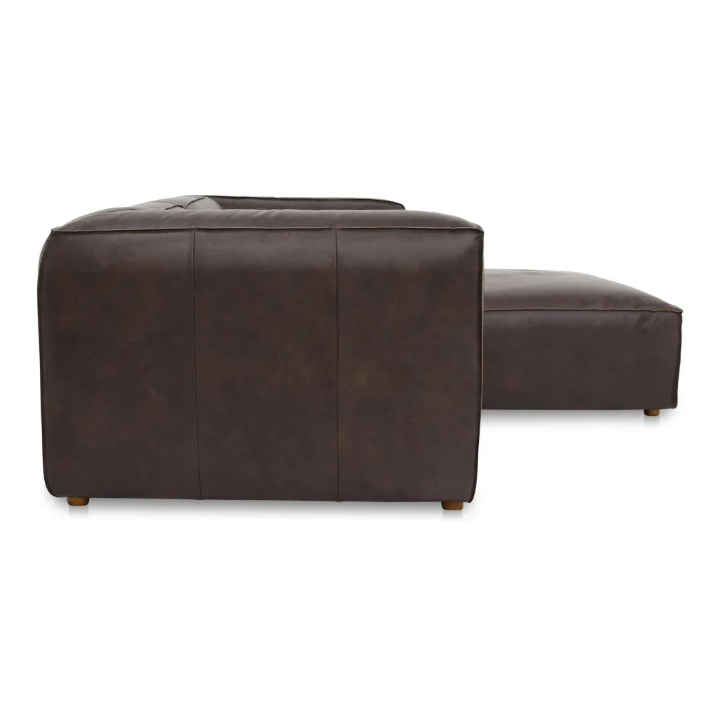 Form Brown Leather Nook Modular Sectional - LOOMLAN - Moe's Home - Sectionals