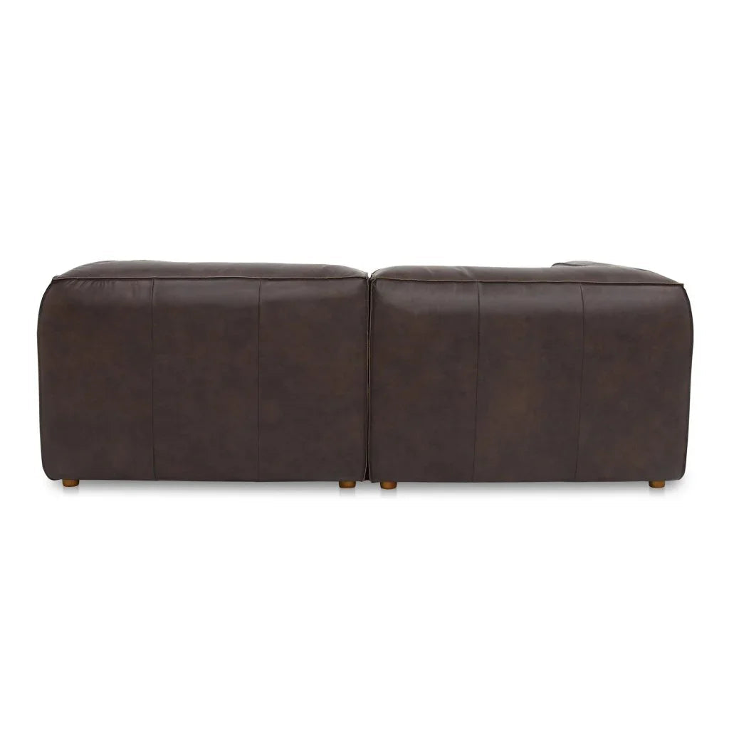 Form Brown Leather Nook Modular Sectional - LOOMLAN - Moe's Home - Sectionals