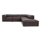 Form Dream Leather Modular Sectional Sofa-Modular Sofas-Moe's Home-LOOMLAN
