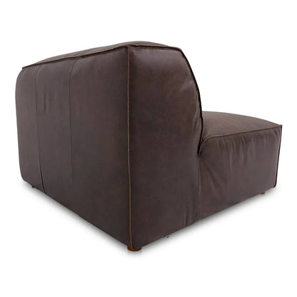 Form Espresso Brown Leather Modular Sofa-Modular Sofas-Moe's Home-LOOMLAN
