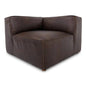 Form Espresso Brown Leather Modular Sofa-Modular Sofas-Moe's Home-LOOMLAN