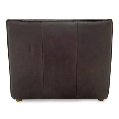 Form Espresso Brown Leather Slipper Modular Sofa-Modular Components-Moe's Home-LOOMLAN