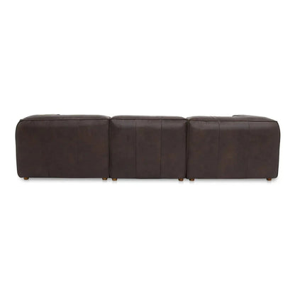 Form Espresso Leather Lounge Modular Sectional - LOOMLAN - Moe's Home - Sectionals