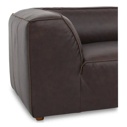 Form Espresso Leather Lounge Modular Sectional - LOOMLAN - Moe's Home - Sectionals