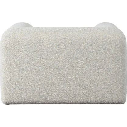 Form Ivory Boucle Fabric Arm Chair - LOOMLAN - Diamond Sofa - Club Chairs