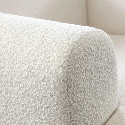 Form Ivory Boucle Fabric Arm Chair - LOOMLAN - Diamond Sofa - Club Chairs
