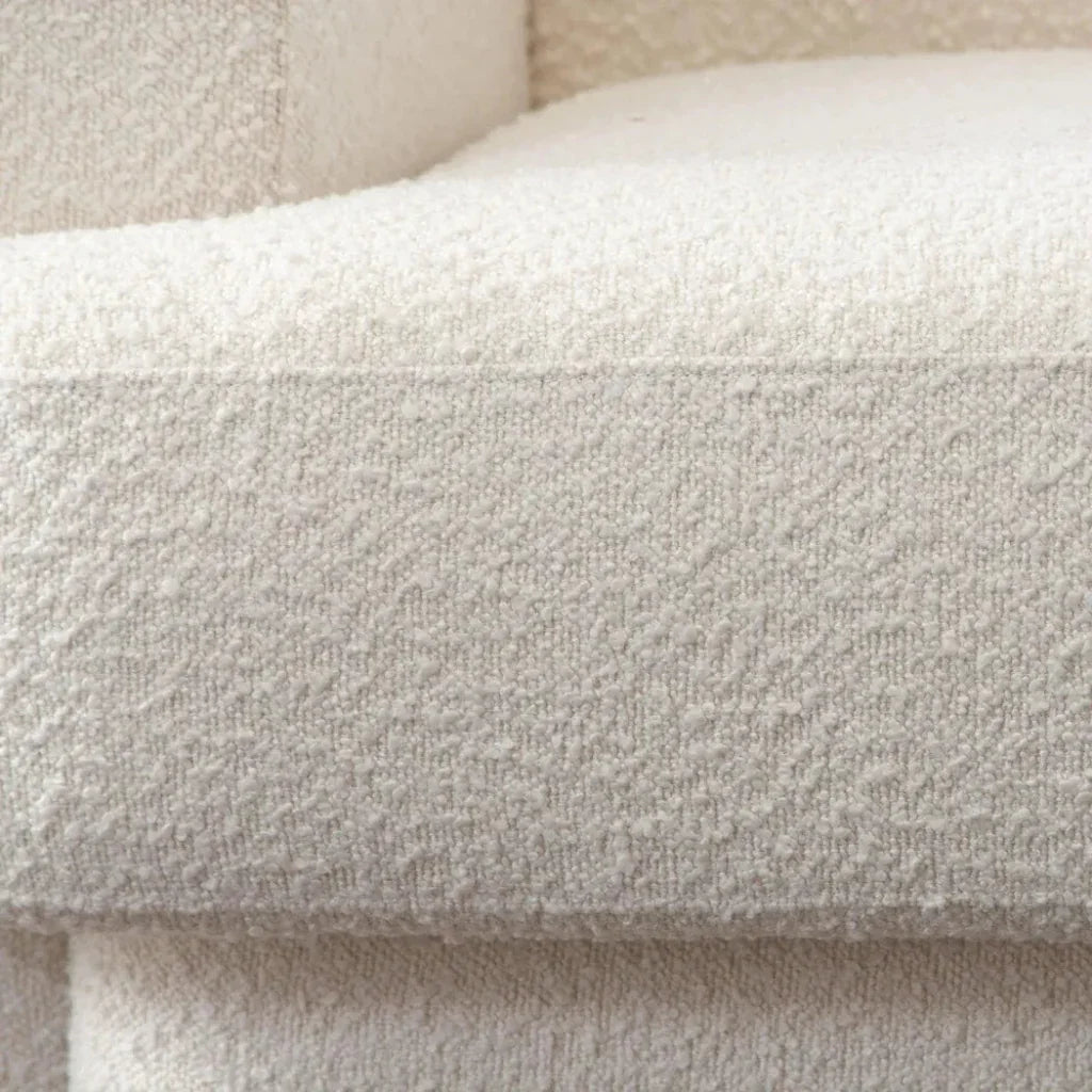 Form Ivory Boucle Fabric Arm Chair - LOOMLAN - Diamond Sofa - Club Chairs