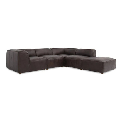 Form Leather Classic L - Shaped Modular Sectional - LOOMLAN - Moe's Home - Sectionals