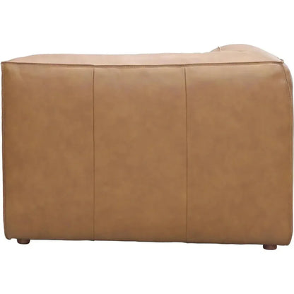 Form Tan Modular Leather Corner Chair Modular Component-Modular Components-Moe's Home-LOOMLAN