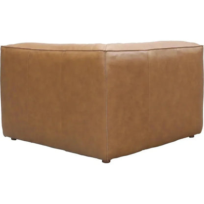 Form Tan Modular Leather Corner Chair Modular Component-Modular Components-Moe's Home-LOOMLAN