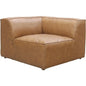 Form Tan Modular Leather Corner Chair Modular Component-Modular Components-Moe's Home-LOOMLAN