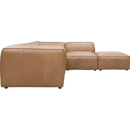 Form Tan Modular Sectional Ottoman 5PC Convertible-Modular Sofas-Moe's Home-LOOMLAN