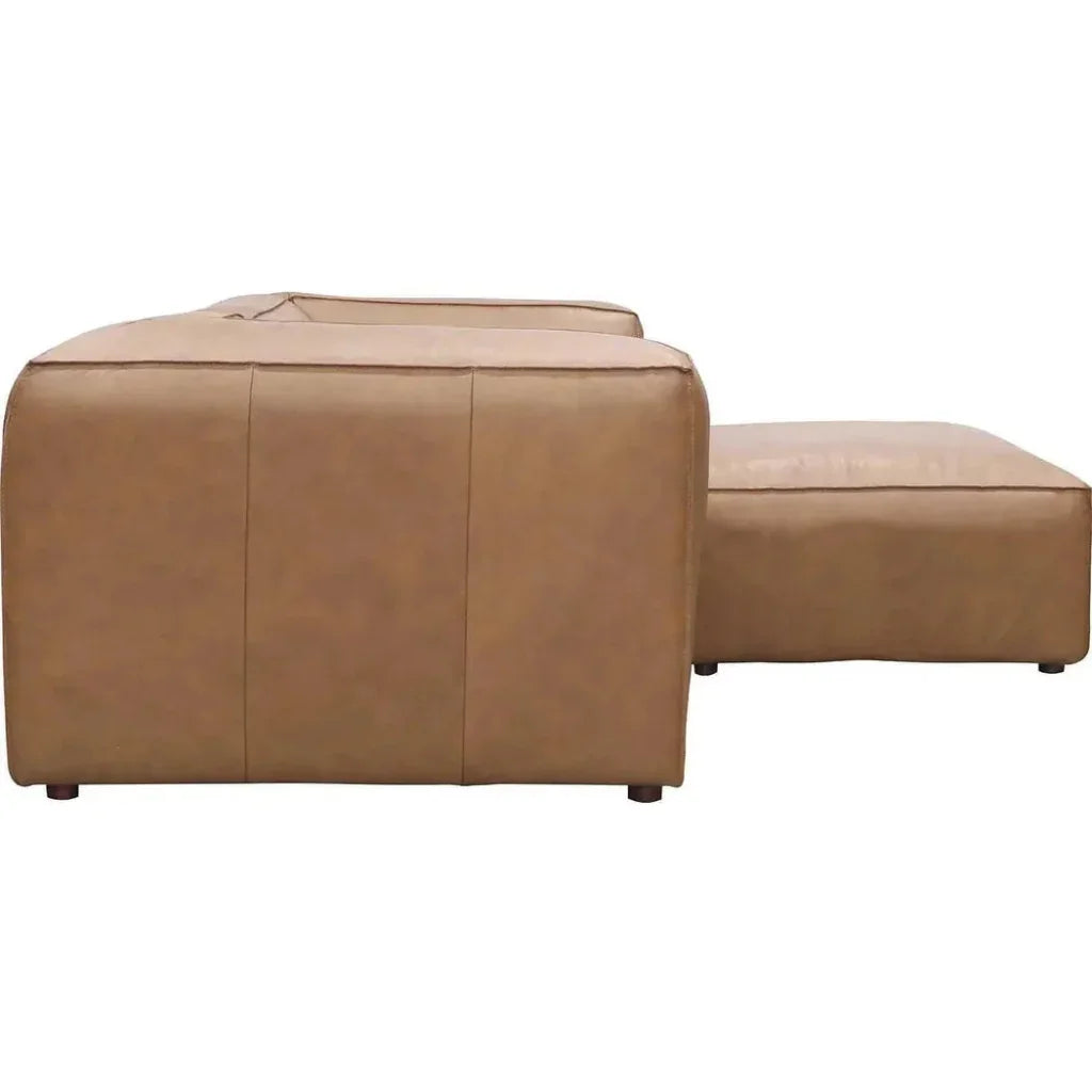 Form Tan Modular Sofa 3PC Sectional With Ottoman-Modular Sofas-Moe's Home-LOOMLAN