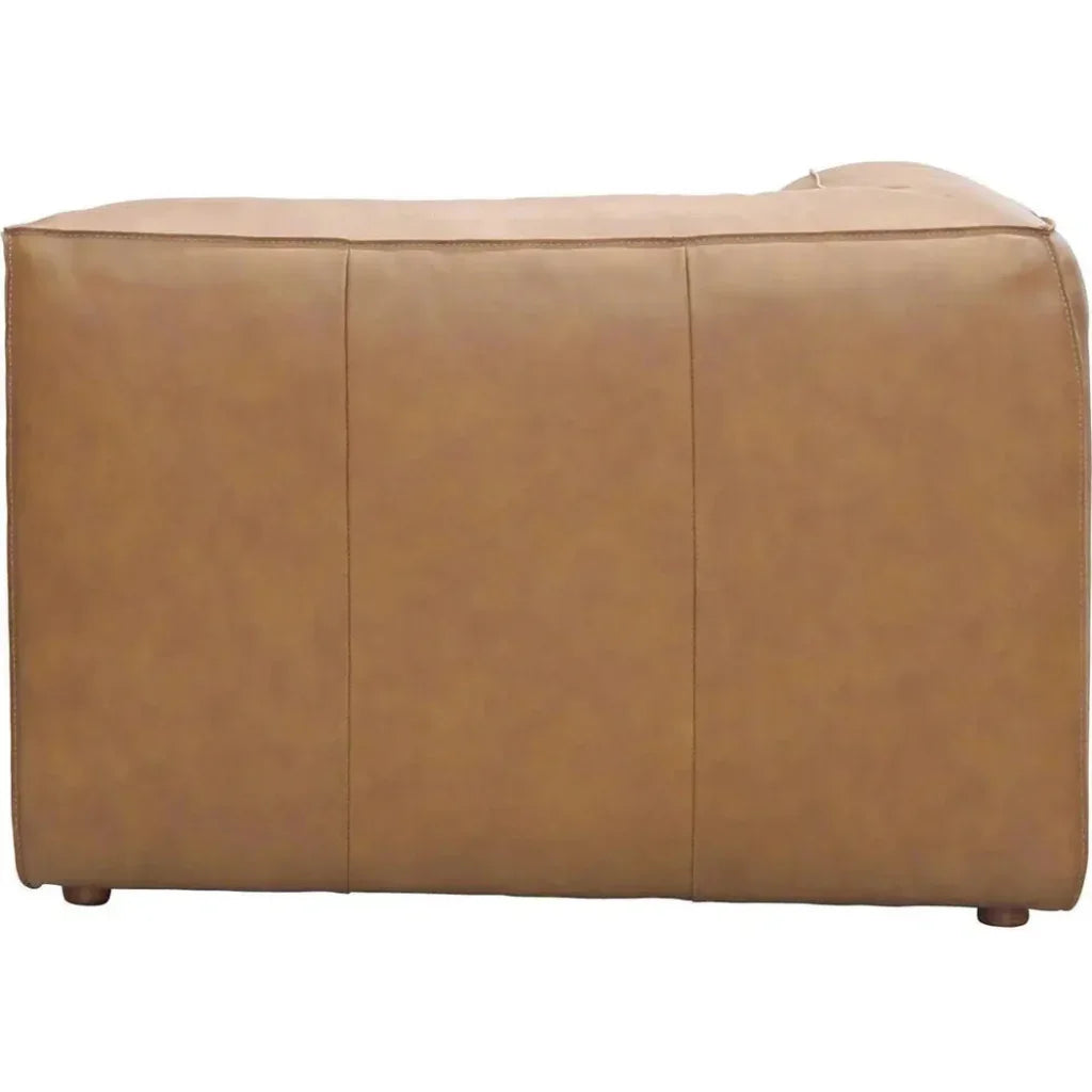 Form Tan Modular Sofa 3PC Sectional With Ottoman-Modular Sofas-Moe's Home-LOOMLAN