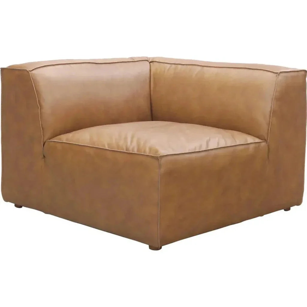 Form Tan Modular Sofa 3PC Sectional With Ottoman-Modular Sofas-Moe's Home-LOOMLAN