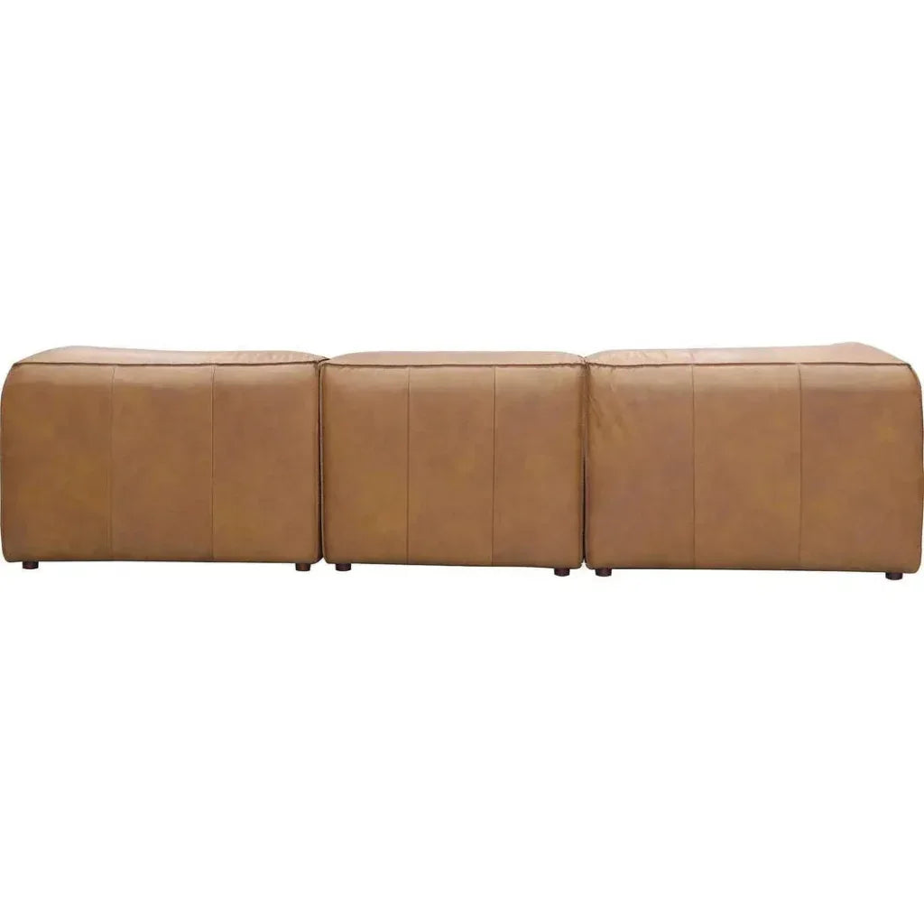 Form Tan Modular Sofa 4PC Convertible With Ottoman-Modular Sofas-Moe's Home-LOOMLAN