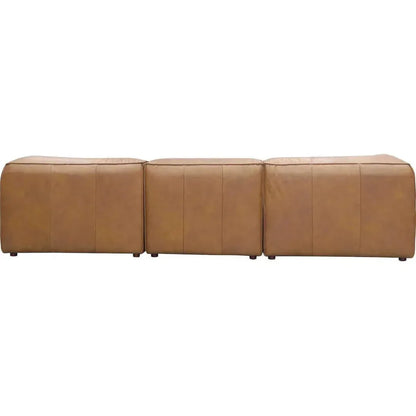 Form Tan Modular Sofa 4PC Convertible With Ottoman-Modular Sofas-Moe's Home-LOOMLAN