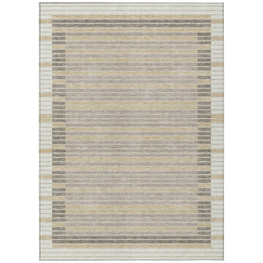 Formelle Ivory Washable Indoor - Outdoor Rug - LOOMLAN - LOOMLAN Rugs - Outdoor Rugs