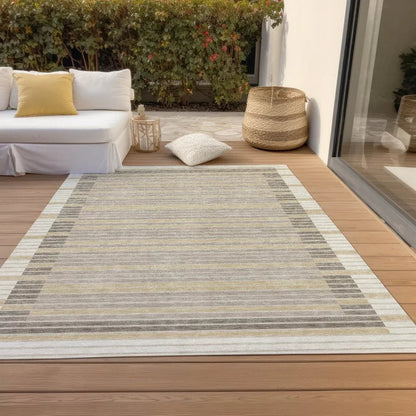Formelle Ivory Washable Indoor - Outdoor Rug - LOOMLAN - LOOMLAN Rugs - Outdoor Rugs