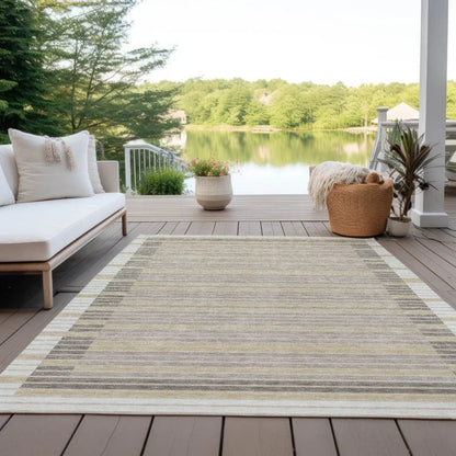 Formelle Ivory Washable Indoor - Outdoor Rug - LOOMLAN - LOOMLAN Rugs - Outdoor Rugs