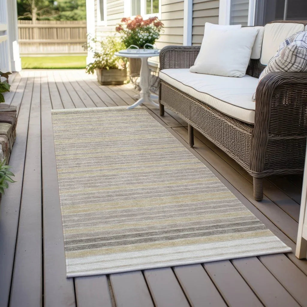 Formelle Ivory Washable Indoor - Outdoor Rug - LOOMLAN - LOOMLAN Rugs - Outdoor Rugs