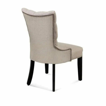 Fortnum Linen Dining Chair Set - LOOMLAN - Bassett Mirror - Dining Chairs