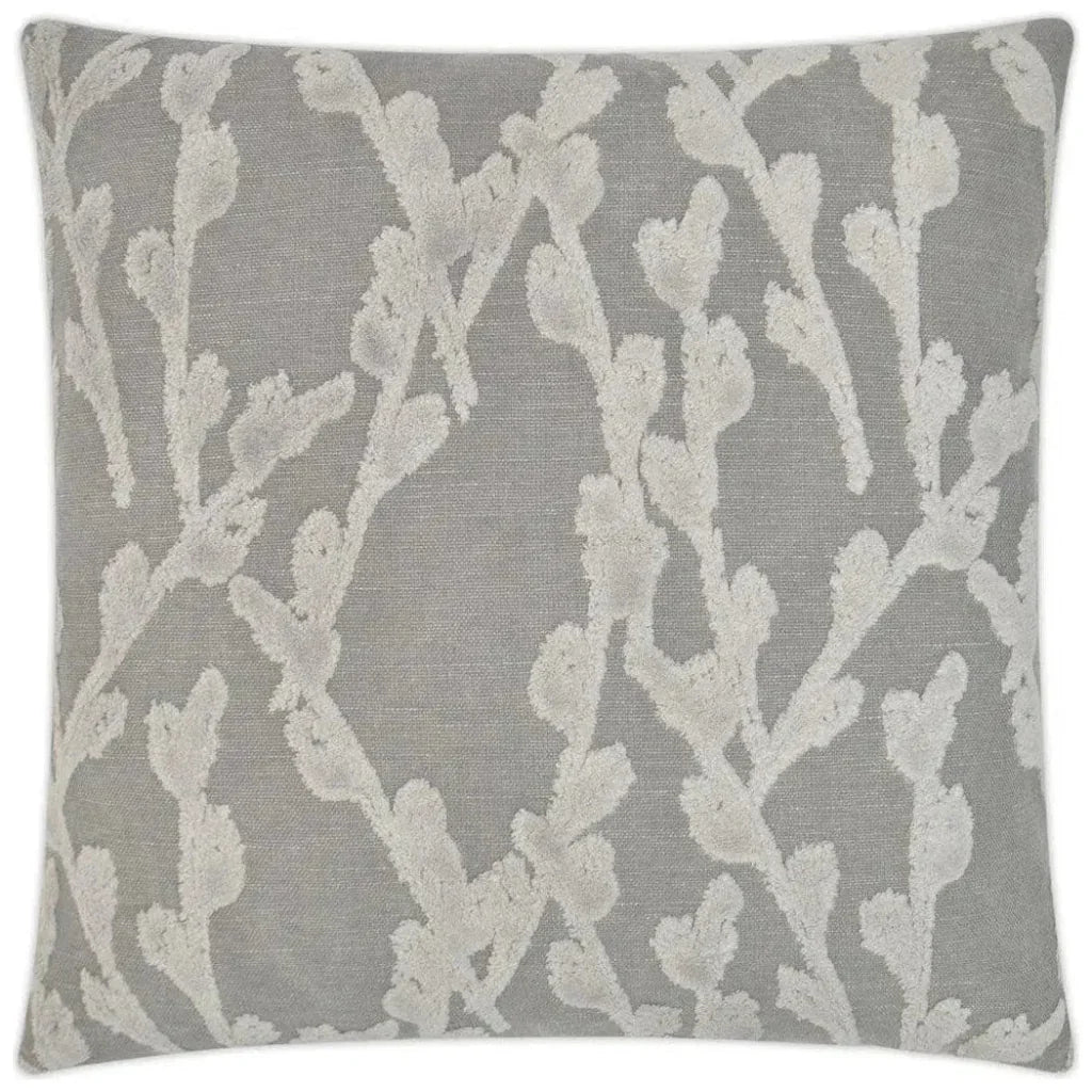 Fortuna Steam Grey Throw Pillow With Insert - LOOMLAN - D.V. Kap - Throw Pillows